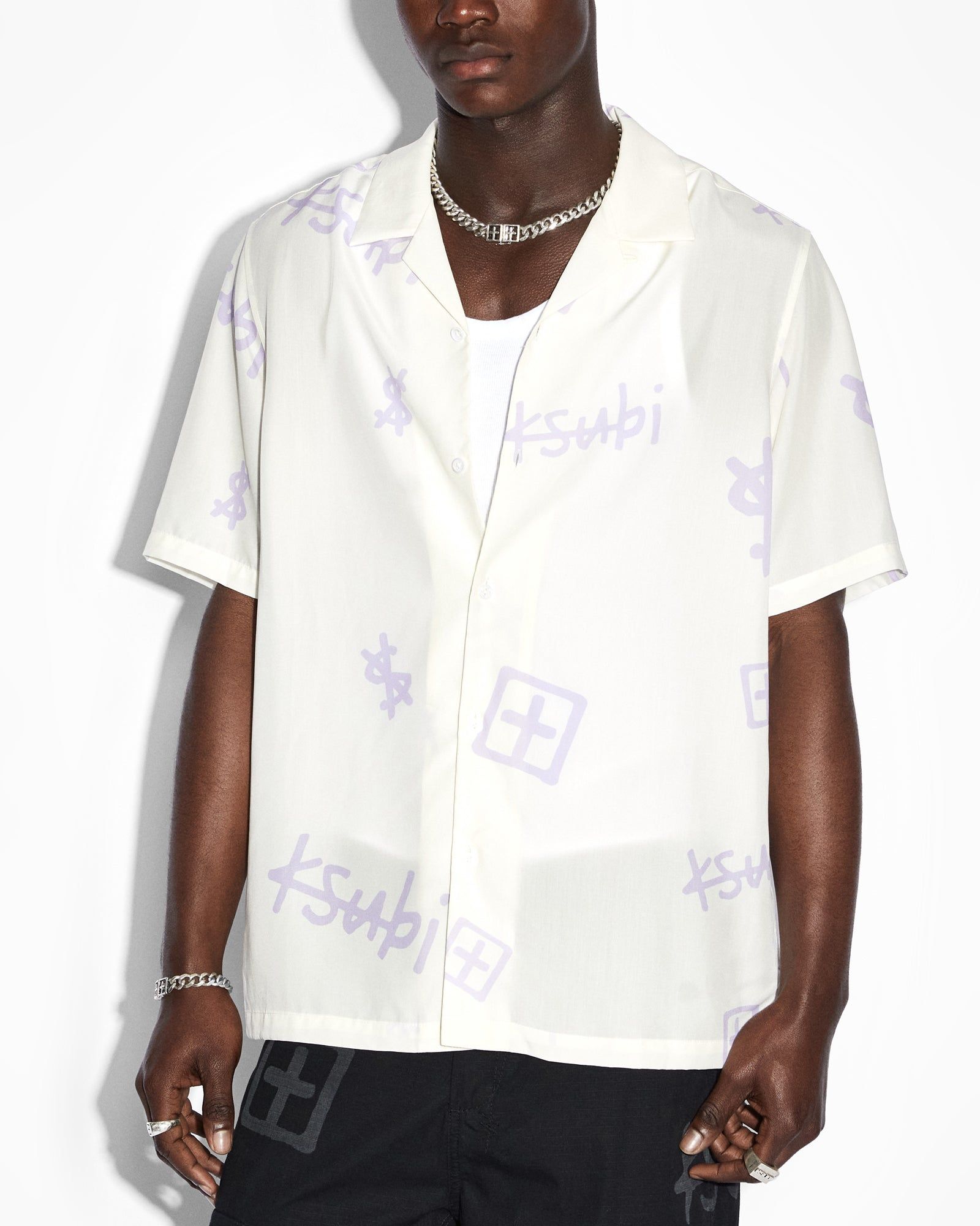 KASH BOX RESORT SS SHIRT WHITE sold by Ksubi product image thumbnail 4
