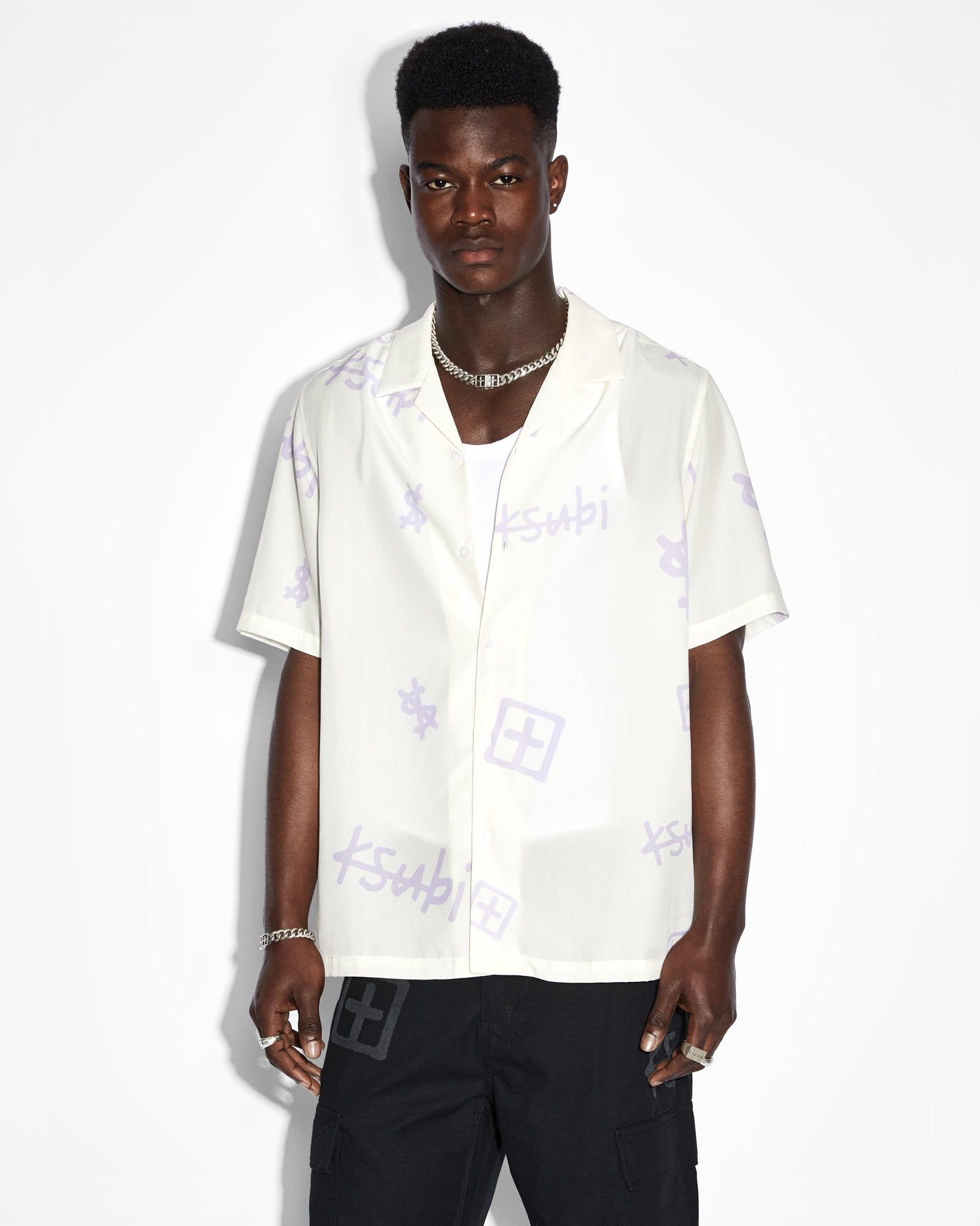 KASH BOX RESORT SS SHIRT WHITE sold by Ksubi