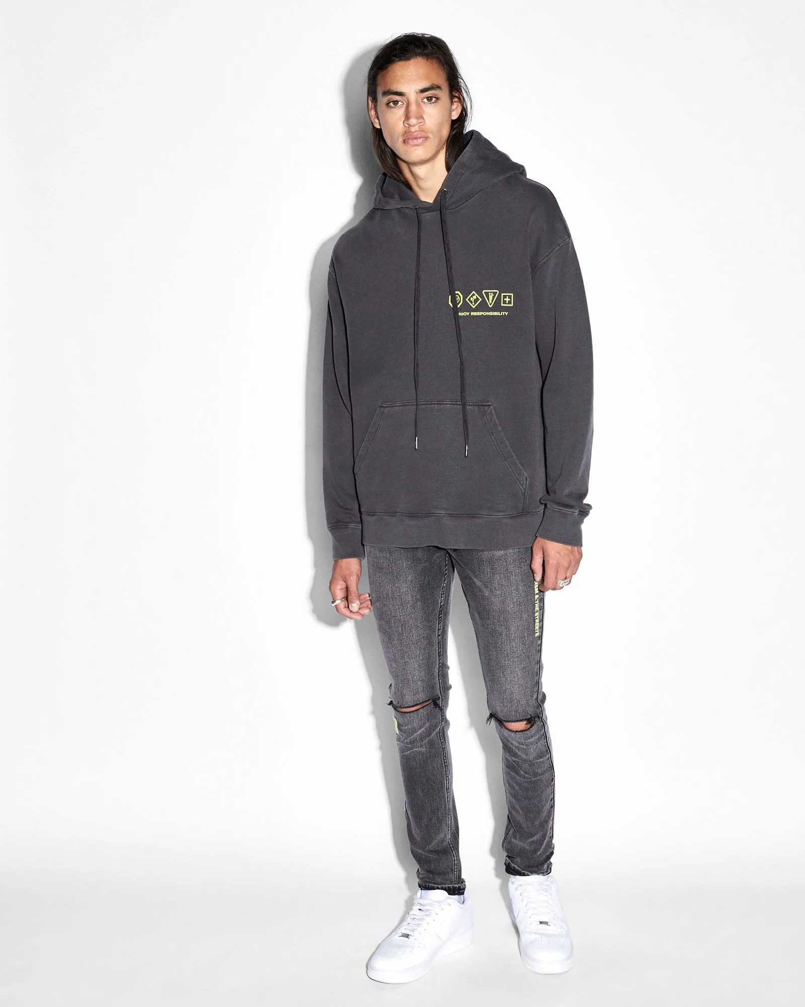 ENJOY BIGGIE HOODIE FADED BLACK sold by Ksubi product image thumbnail 3