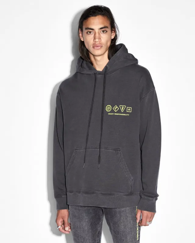 ENJOY BIGGIE HOODIE FADED BLACK sold by Ksubi
