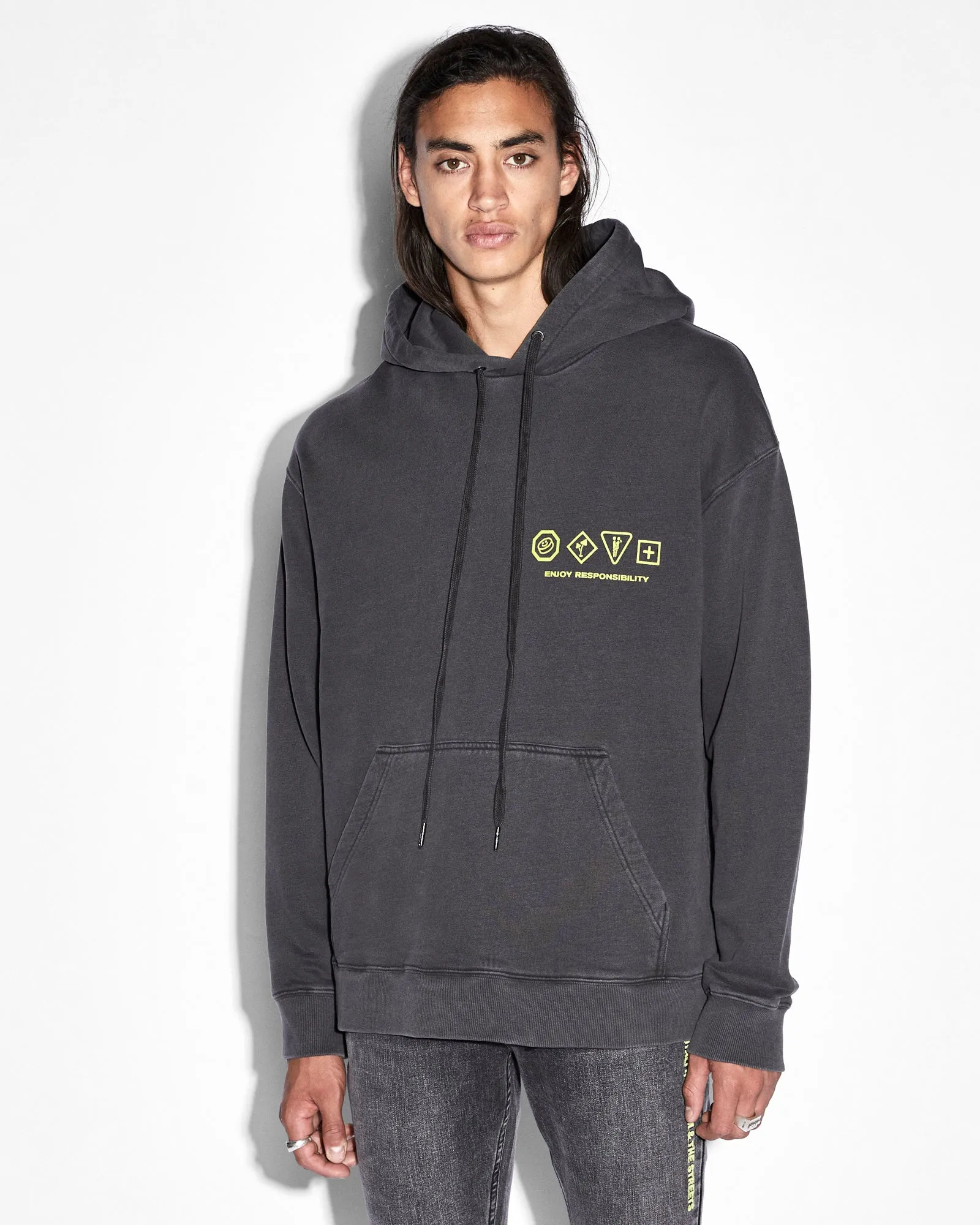 ENJOY BIGGIE HOODIE FADED BLACK sold by Ksubi