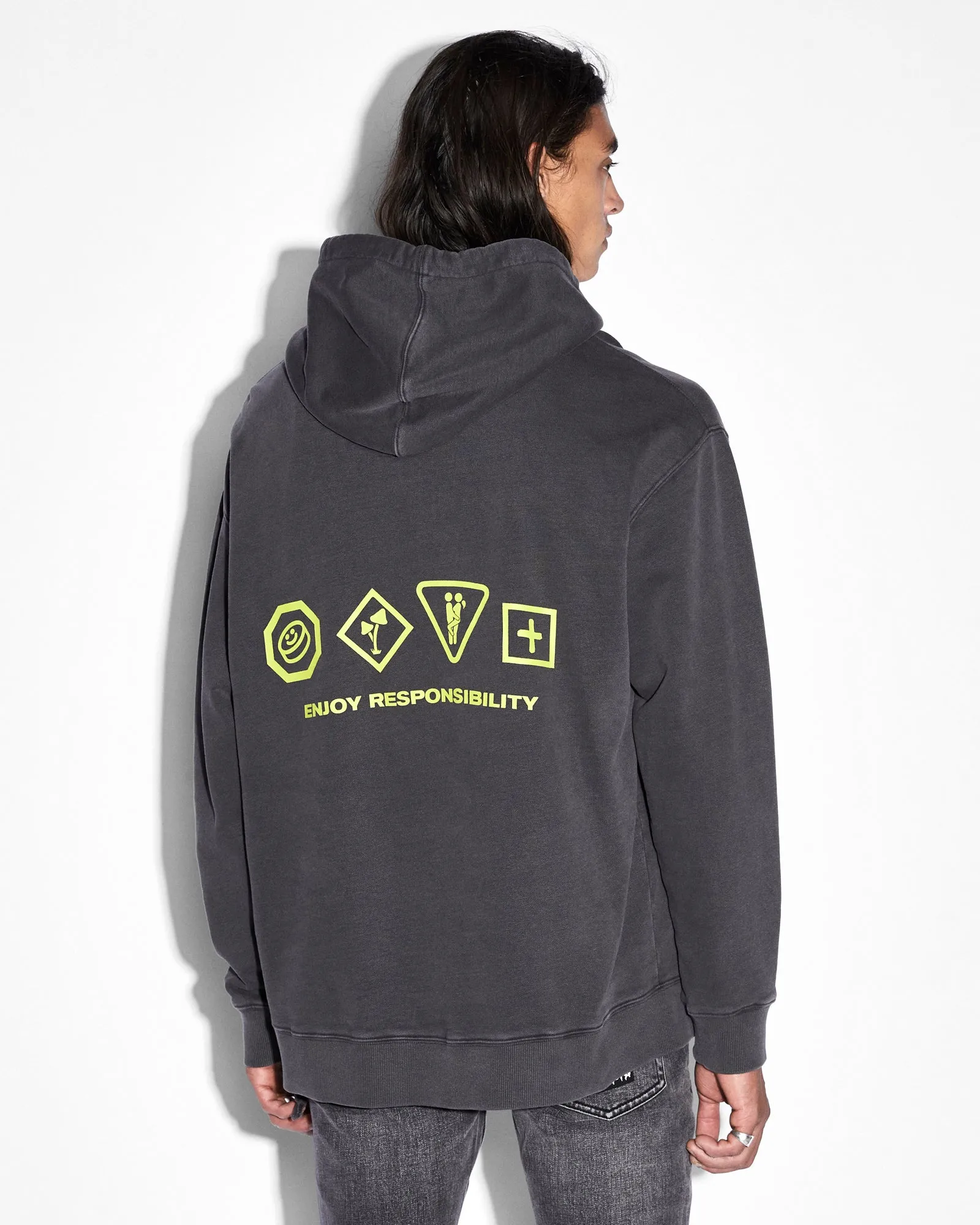 ENJOY BIGGIE HOODIE FADED BLACK sold by Ksubi product image thumbnail 2