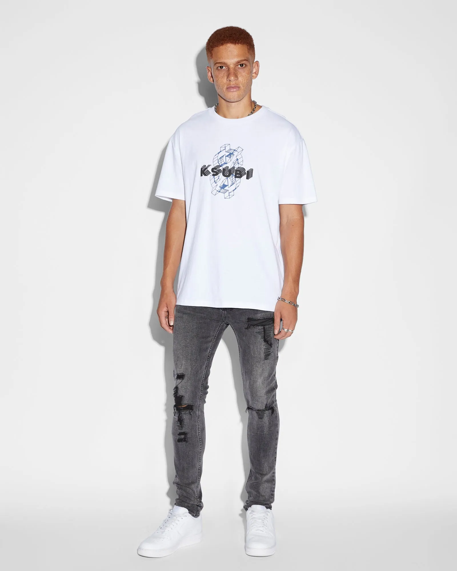 HOLOGRAPH BIGGIE SS TEE TRU WHITE sold by Ksubi product image thumbnail 3