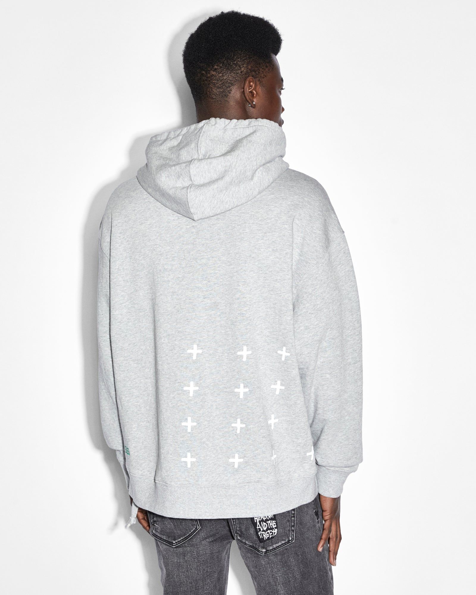SCRIPTED BIGGIE HOODIE GREY MARLE sold by Ksubi product image thumbnail 3