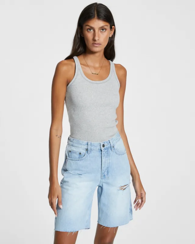 ARISE TANK GREY MARLE sold by Ksubi