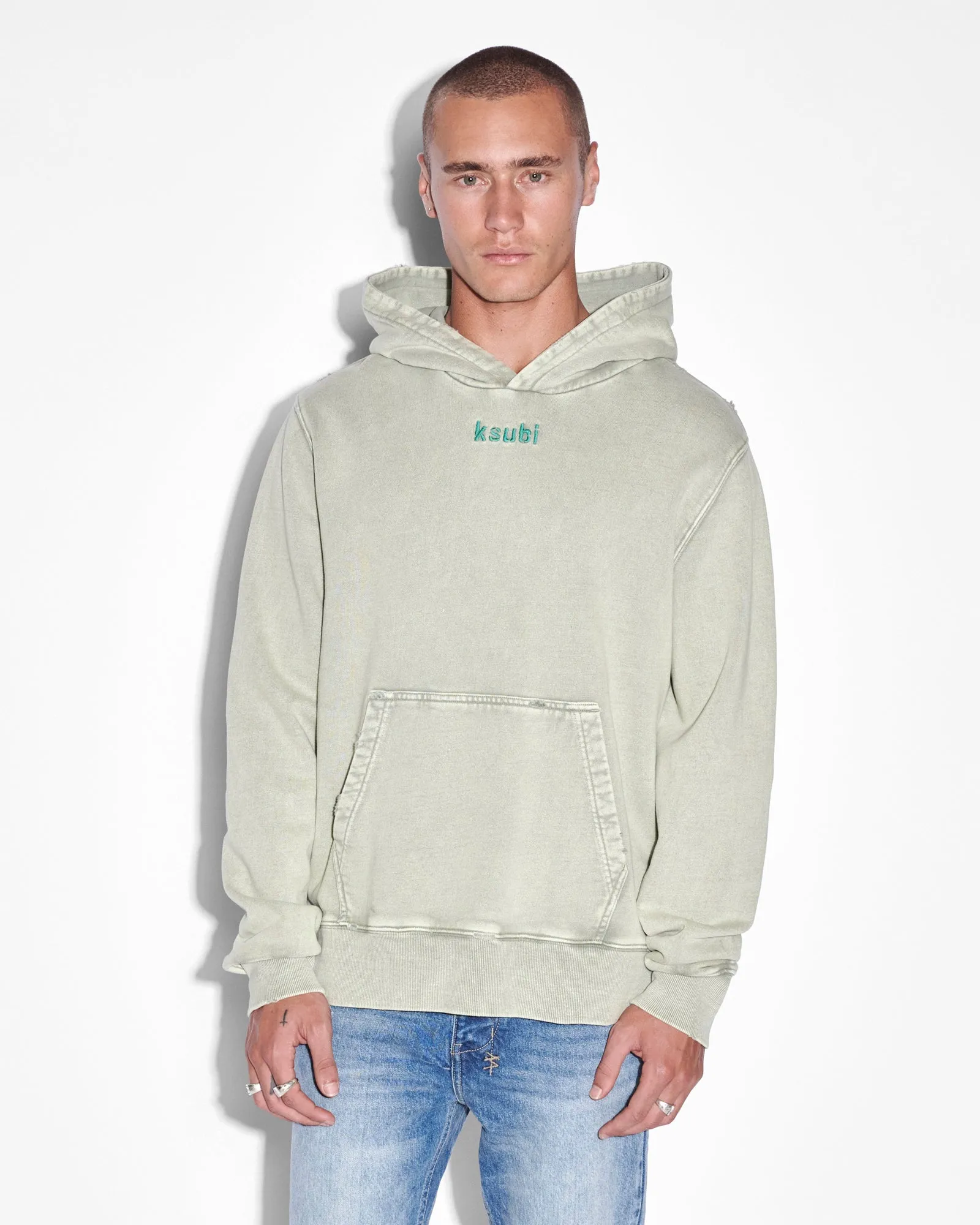RESIST KASH HOODIE GRASS sold by Ksubi