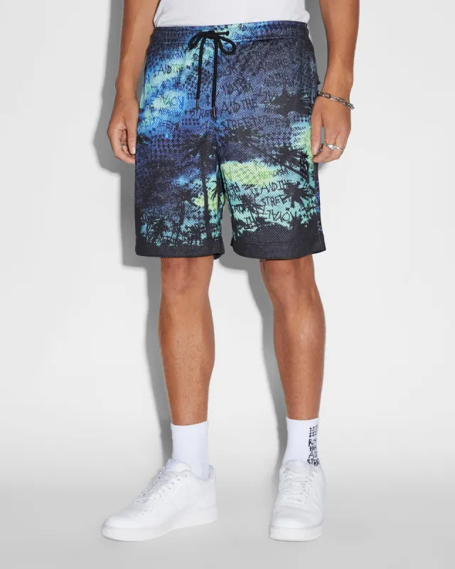 SPACE PALM MESH SHORT MULTI made by Ksubi