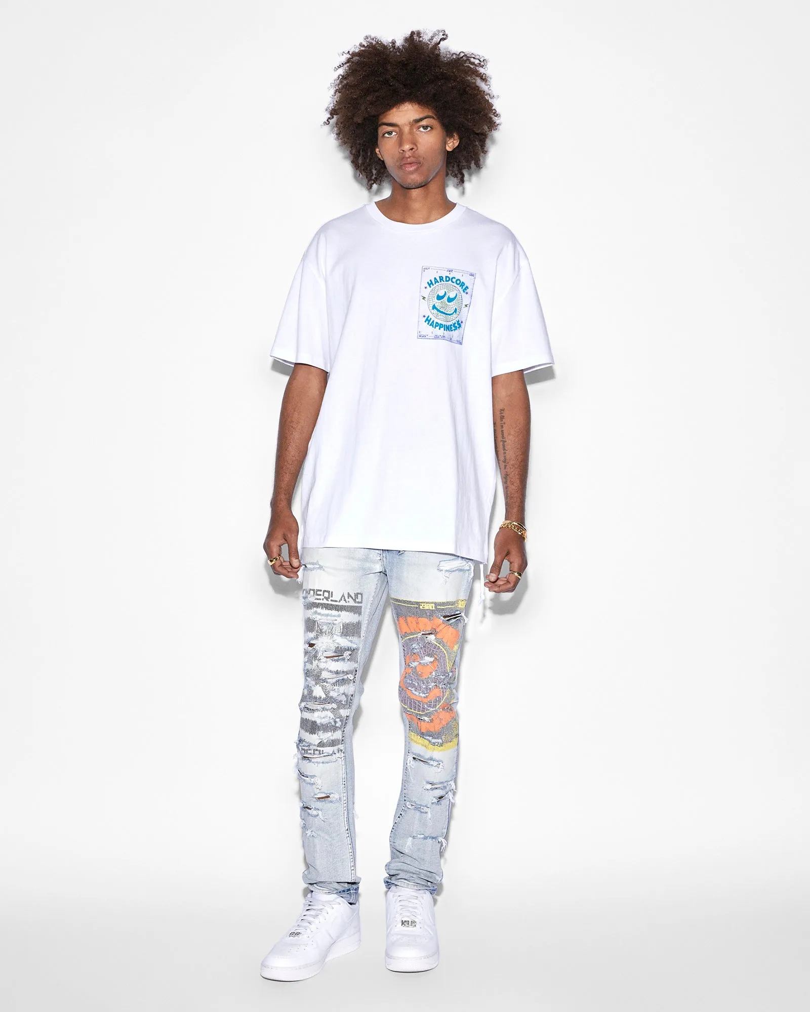 HARDCORE BIGGIE SS TEE TRU WHITE sold by Ksubi product image thumbnail 3