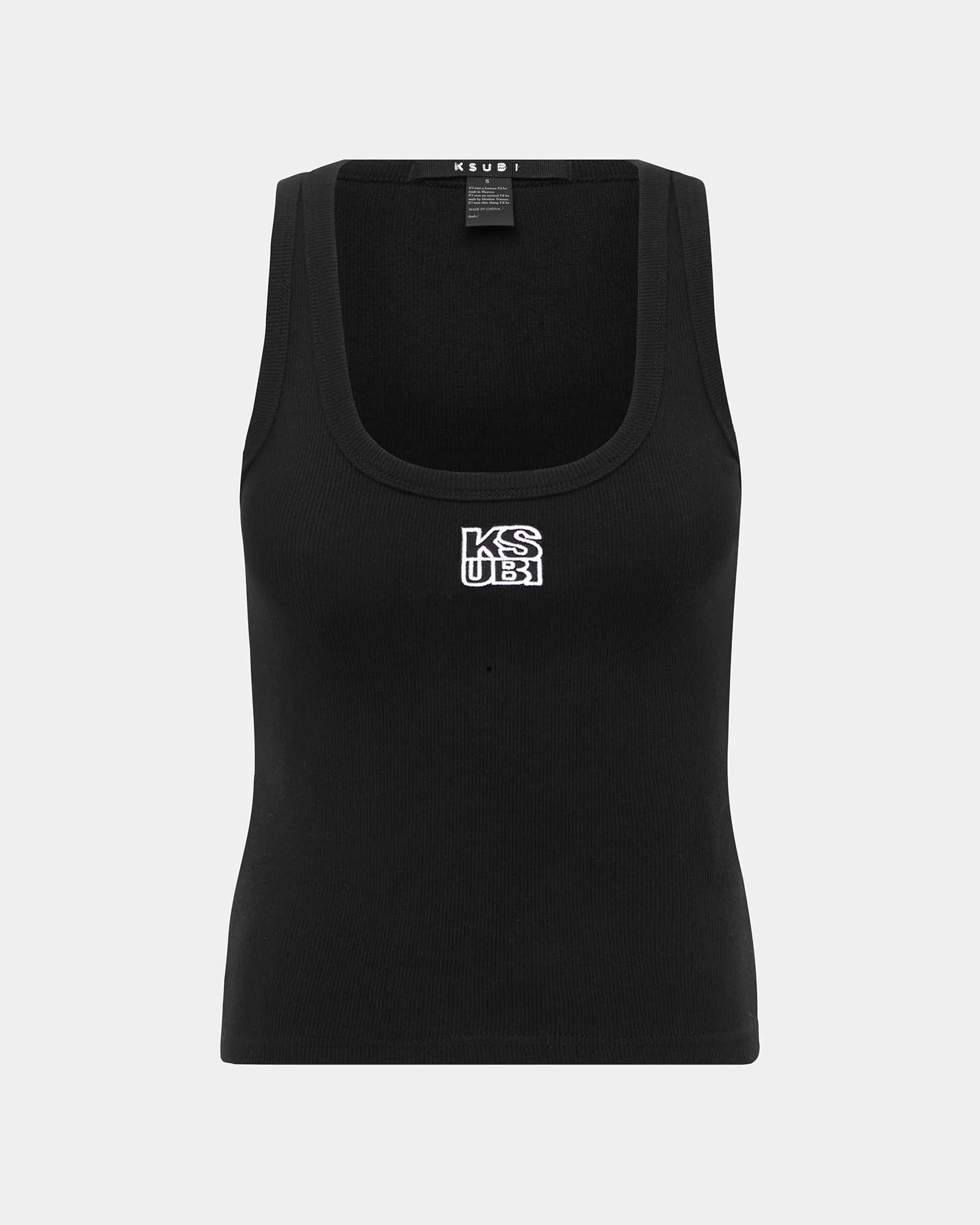 STACKED ORIGIN TANK BLACK sold by Ksubi product image thumbnail 5
