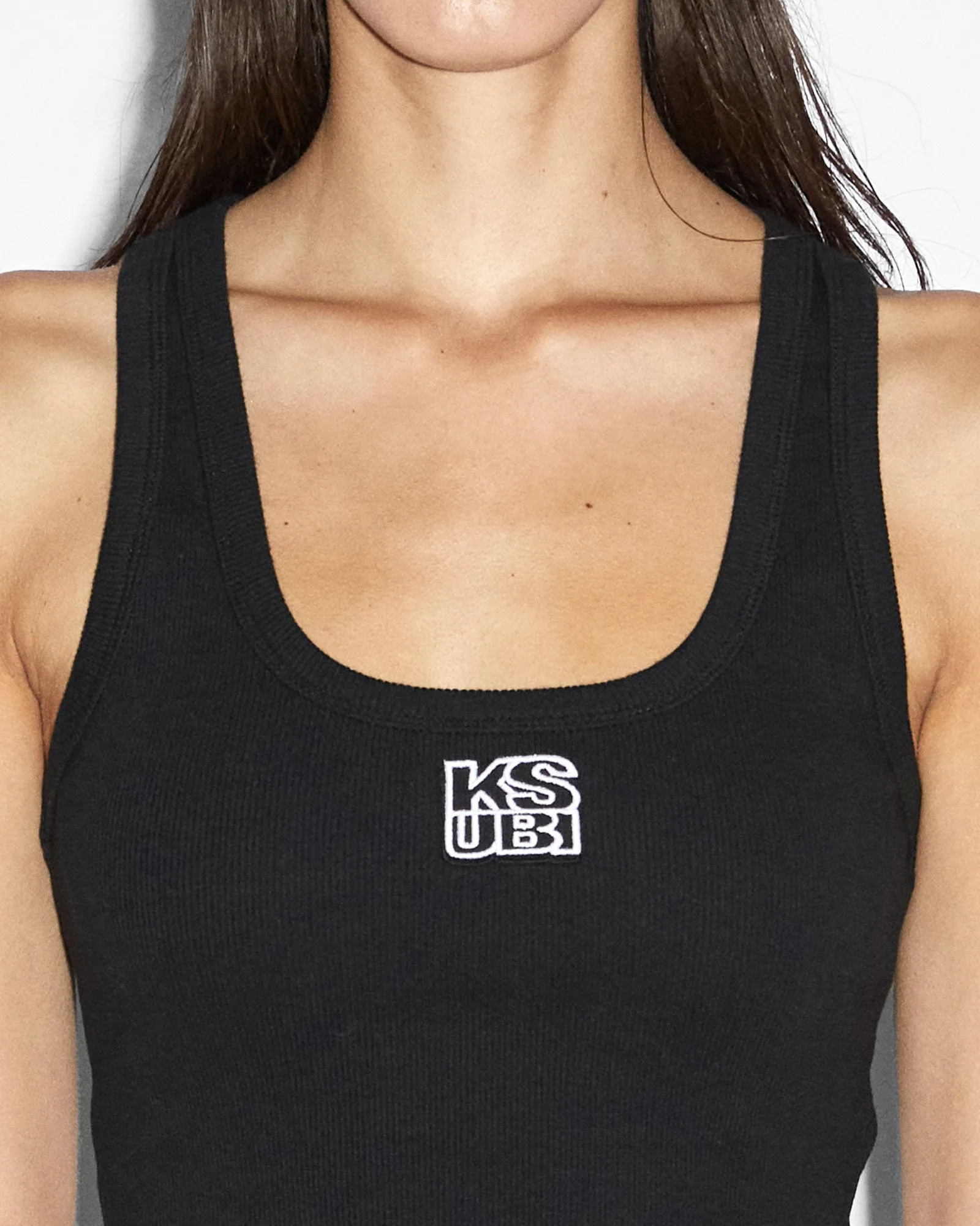 STACKED ORIGIN TANK BLACK sold by Ksubi product image thumbnail 2