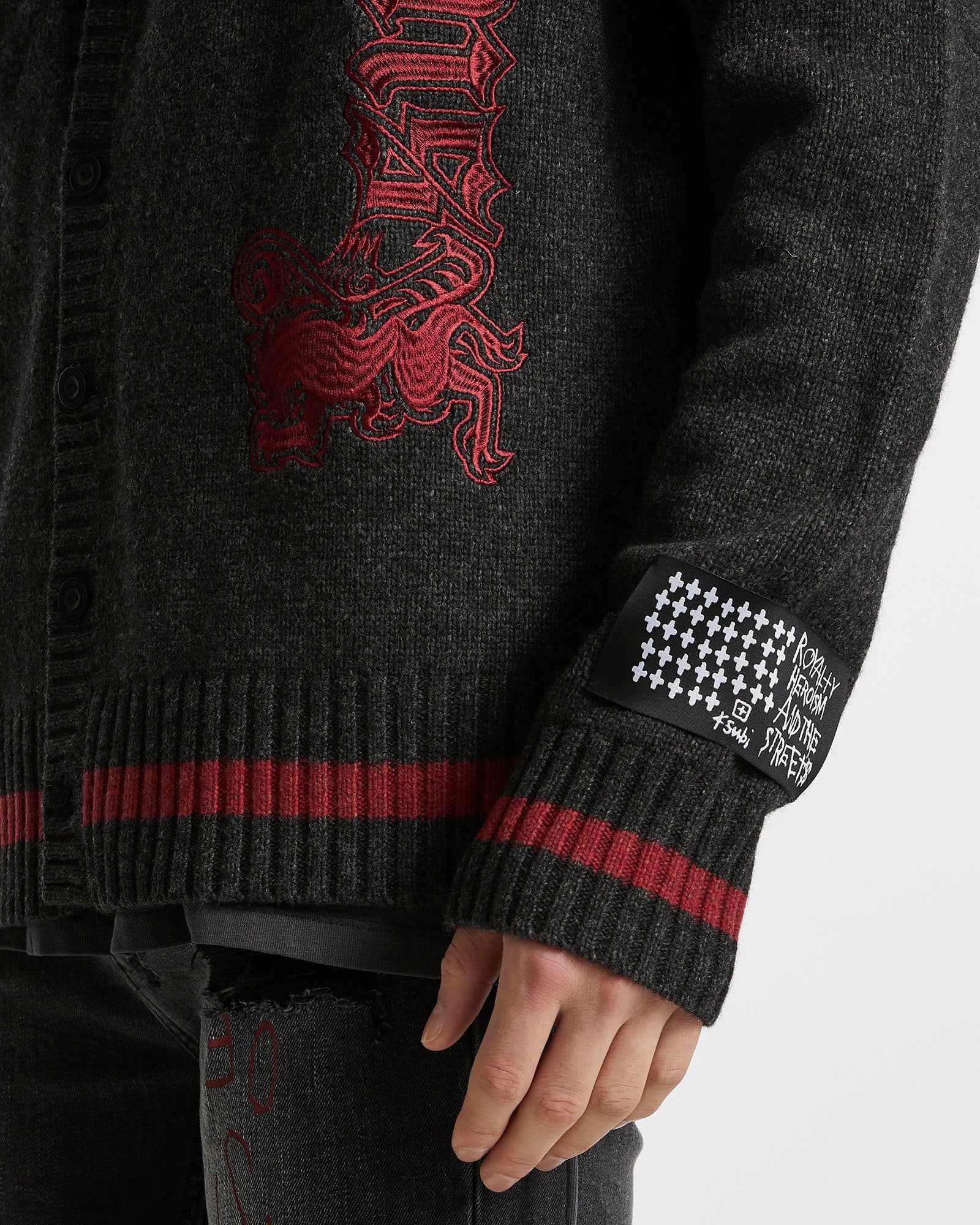 ROYALTY CARDIGAN BLACK sold by Ksubi product image thumbnail 5