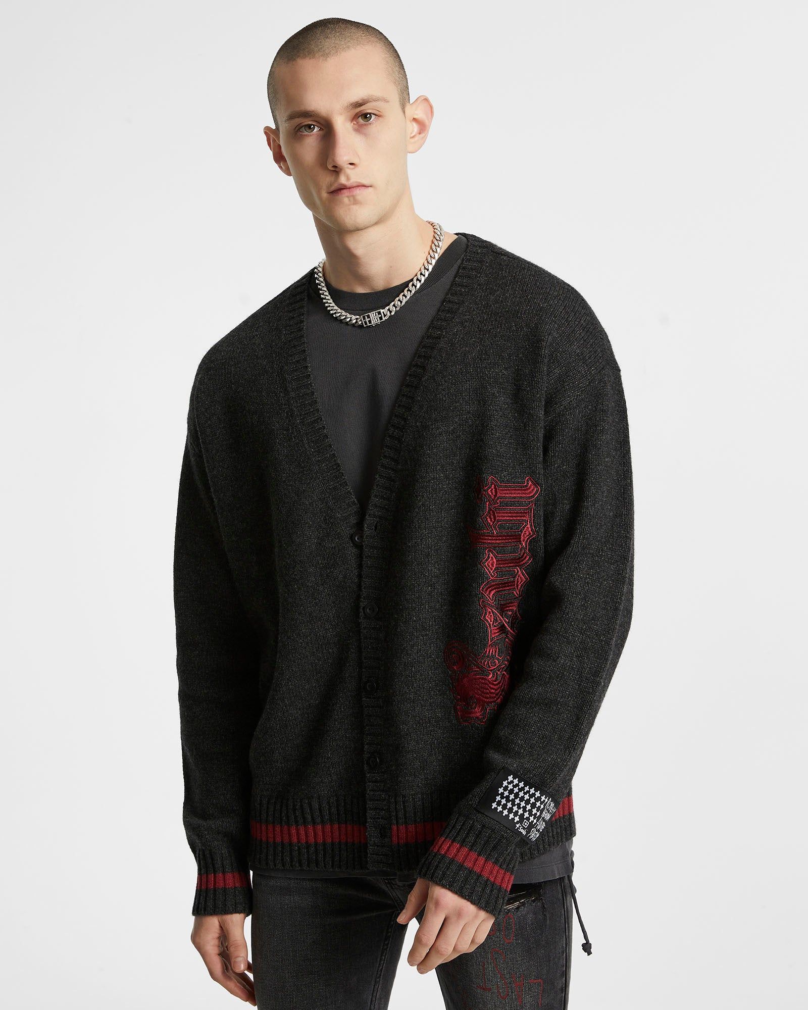 ROYALTY CARDIGAN BLACK sold by Ksubi