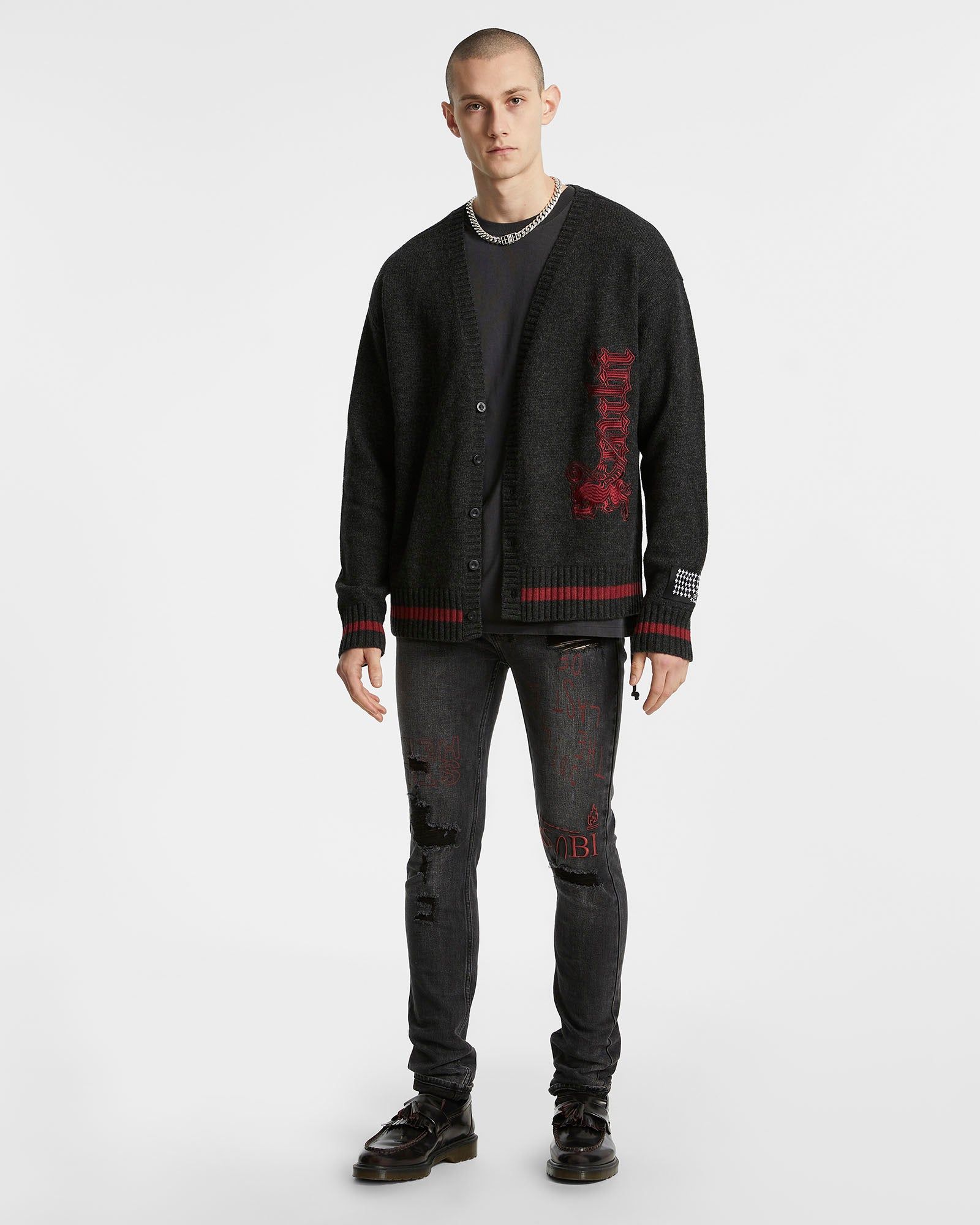 ROYALTY CARDIGAN BLACK sold by Ksubi product image thumbnail 3