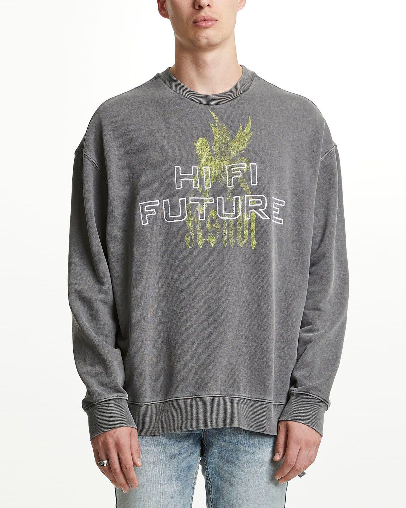 HIGH HORSE BIGGIE CREW GREY sold by Ksubi