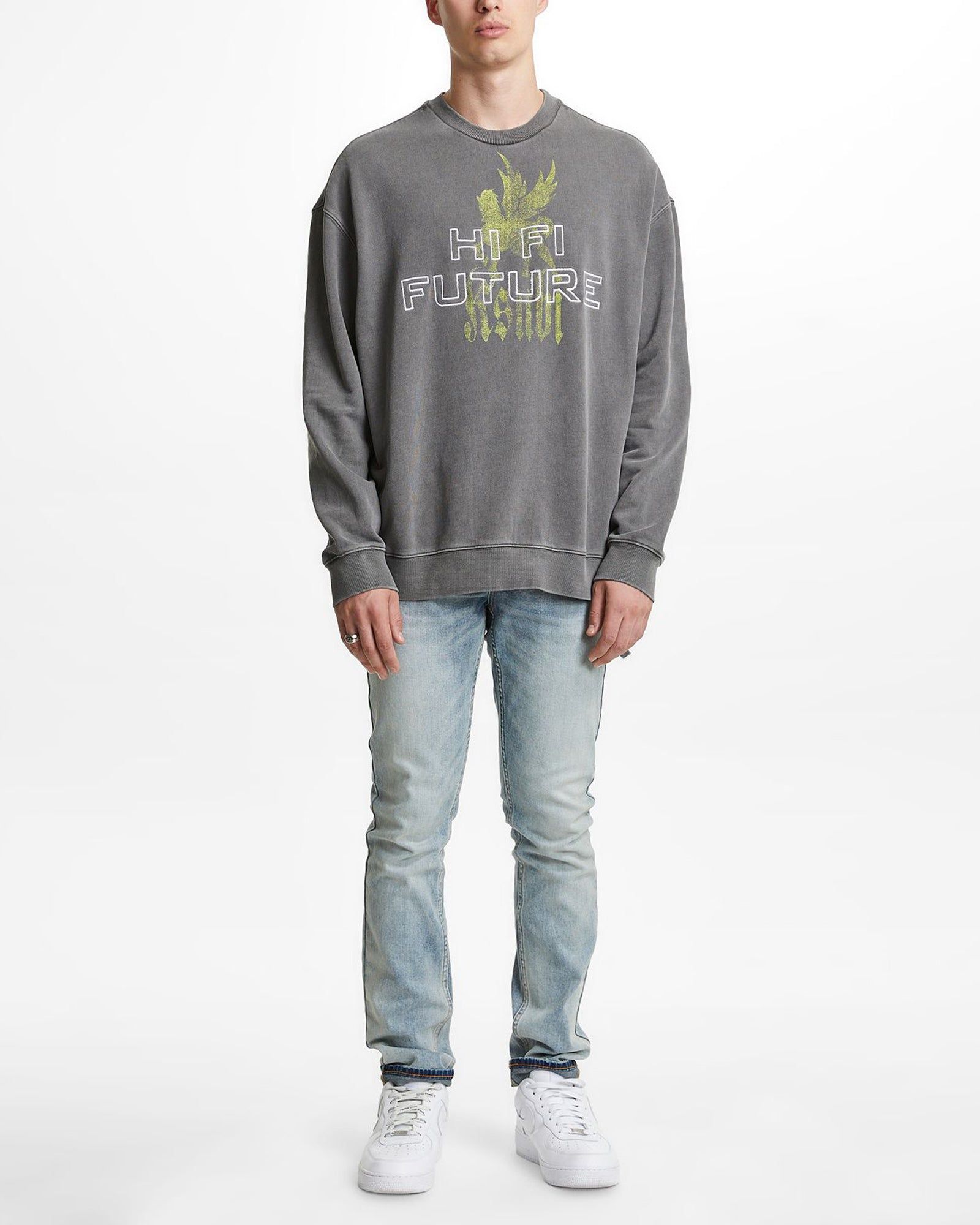 HIGH HORSE BIGGIE CREW GREY sold by Ksubi product image thumbnail 2