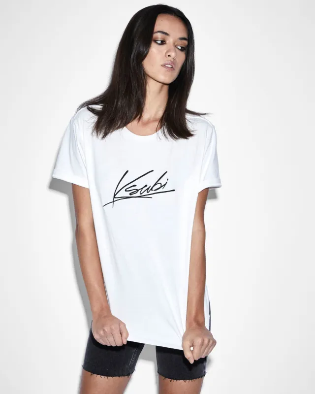 AUTOGRAPH KLASSIC SS TEE WHITE sold by Ksubi