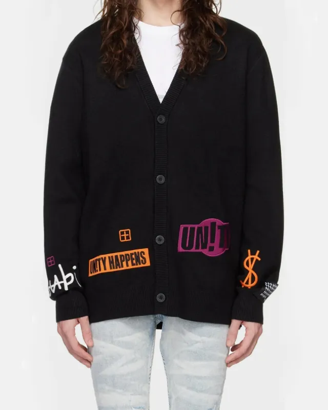 COLLECTIVE CARDIGAN BLACK made by Ksubi