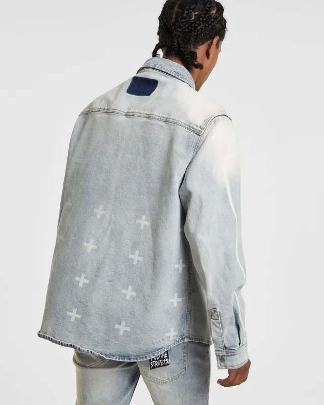 SNAKEBITE SHIRT DRIPP sold by Ksubi