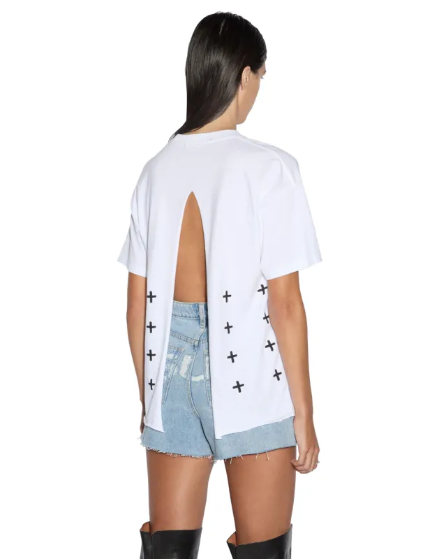 SOTT OG SS TEE SLICED WHITE sold by Ksubi