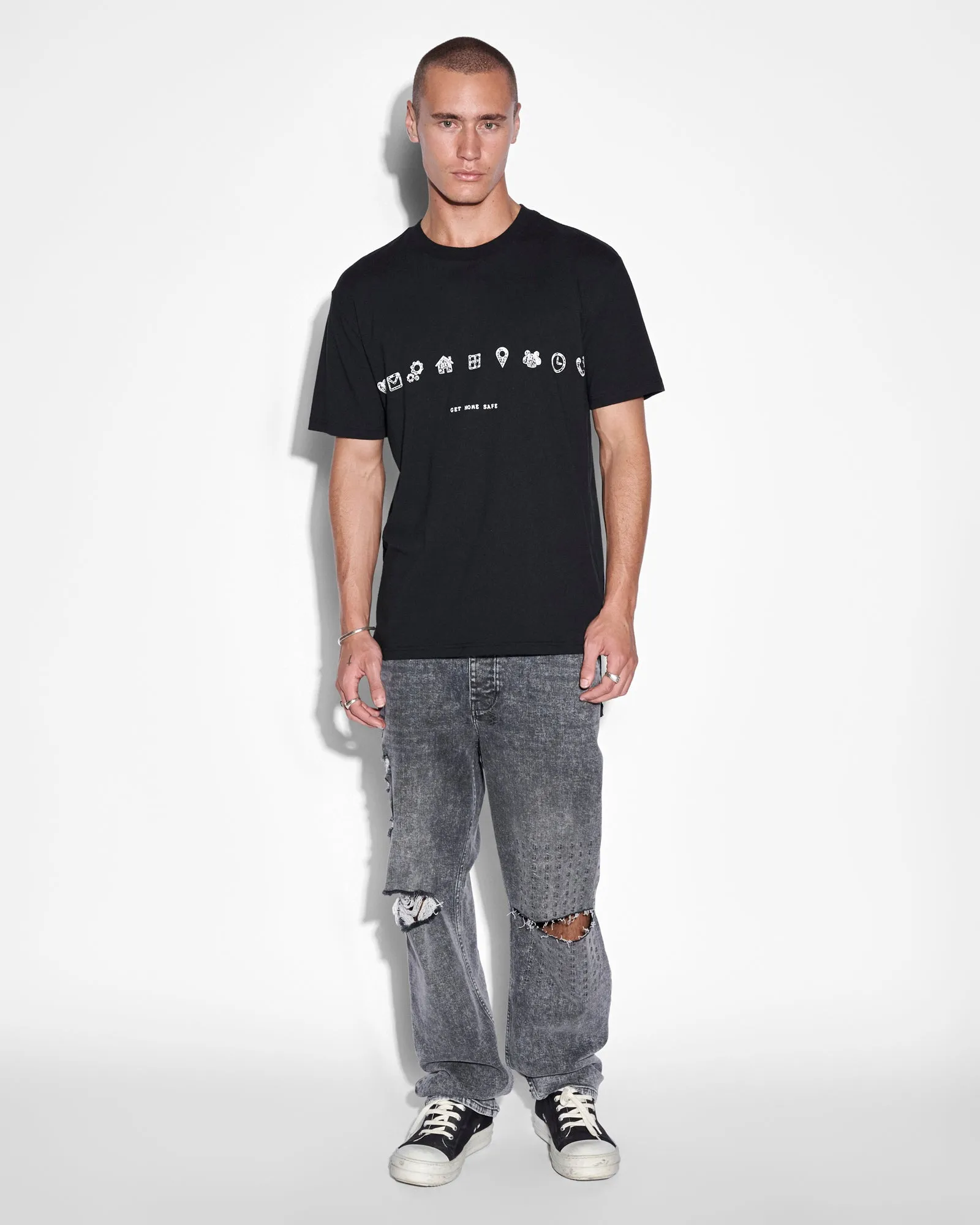 IKONIK KASH SS TEE JET BLACK sold by Ksubi product image thumbnail 3