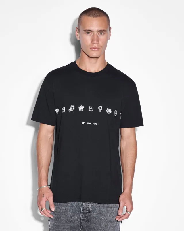 IKONIK KASH SS TEE JET BLACK sold by Ksubi