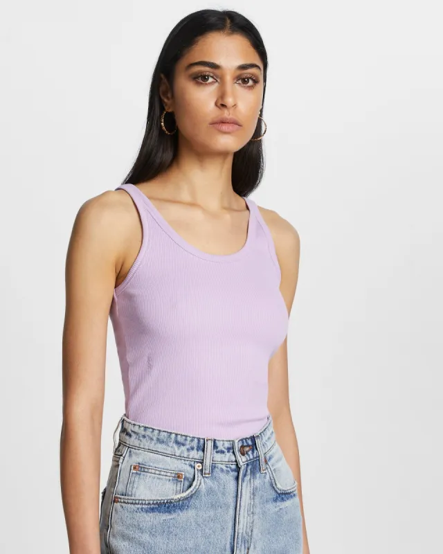 ARISE TANK LILAC sold by Ksubi