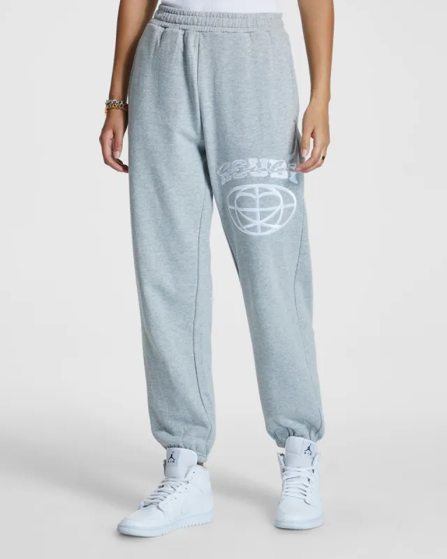 1990 TRACK PANT GREY MARLE sold by Ksubi