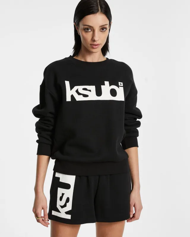 KSUBI ICON KLASSIC CREW JET BLACK sold by Ksubi