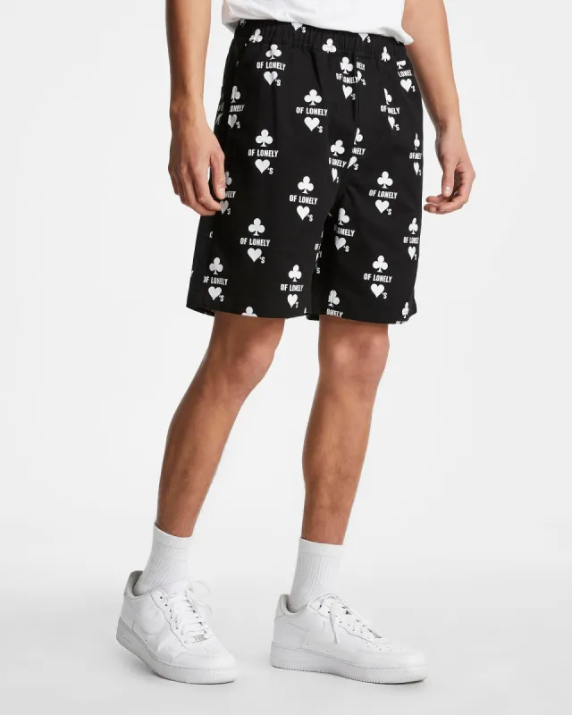 KLUB OF HEARTS SHORT BLACK sold by Ksubi