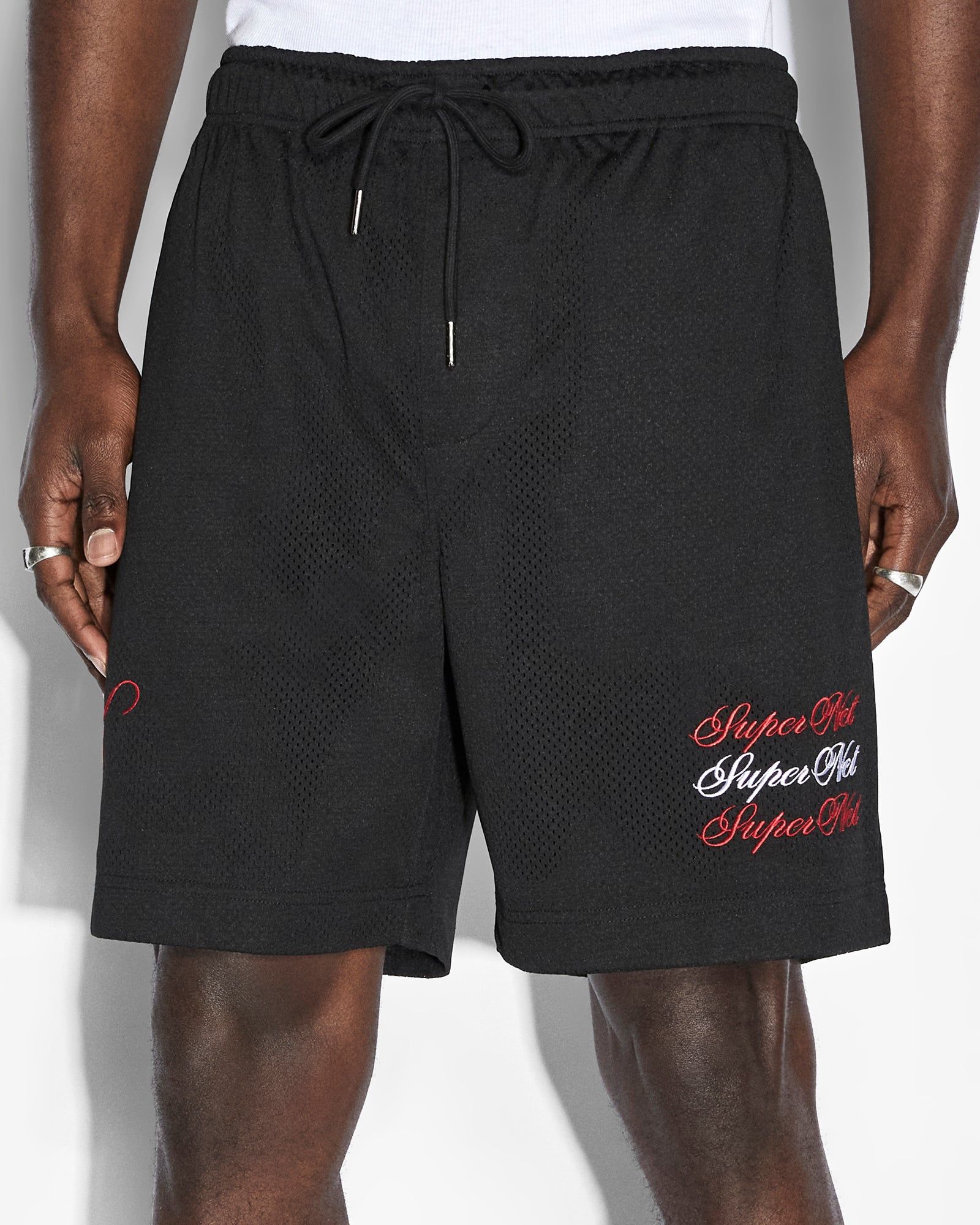 SCRIPTED MESH SHORT BLACK sold by Ksubi product image thumbnail 5