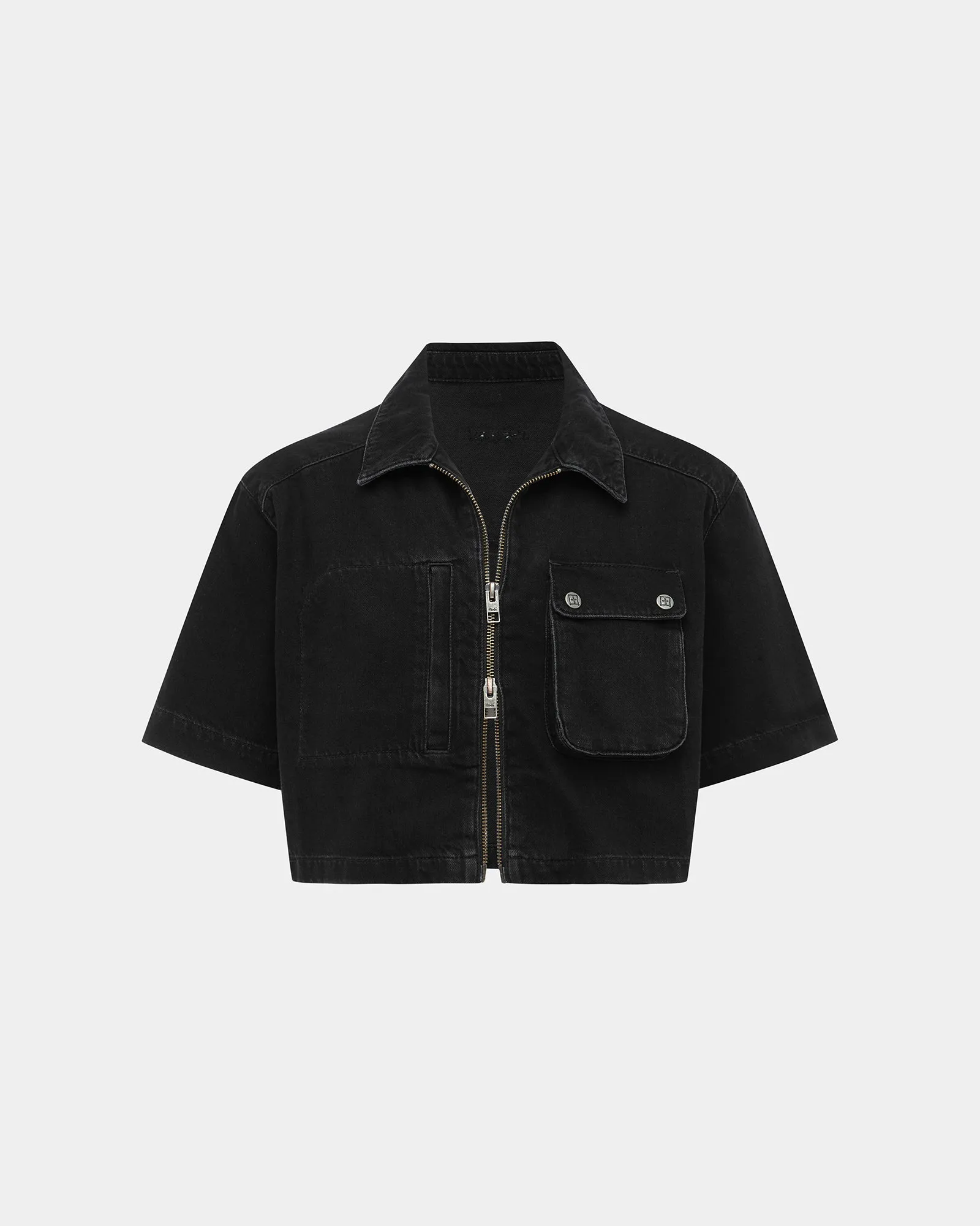 BOXY CROP SS SHIRT BLACK sold by Ksubi product image thumbnail 5