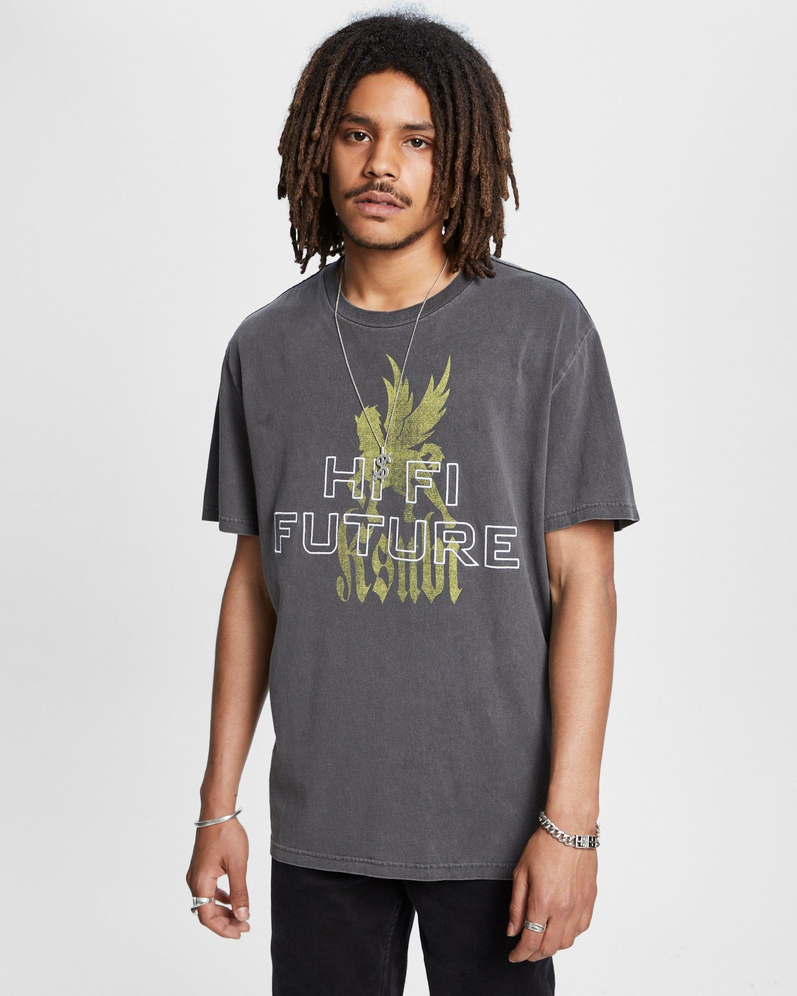 HIGH HORSE KASH SS TEE GREY sold by Ksubi