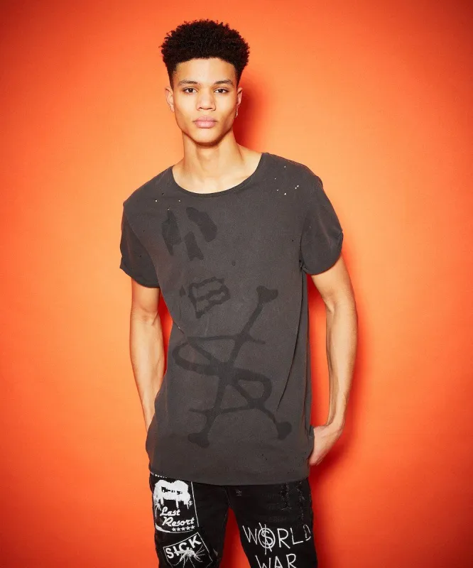 SKULL DOLLA TEE BLACK sold by Ksubi
