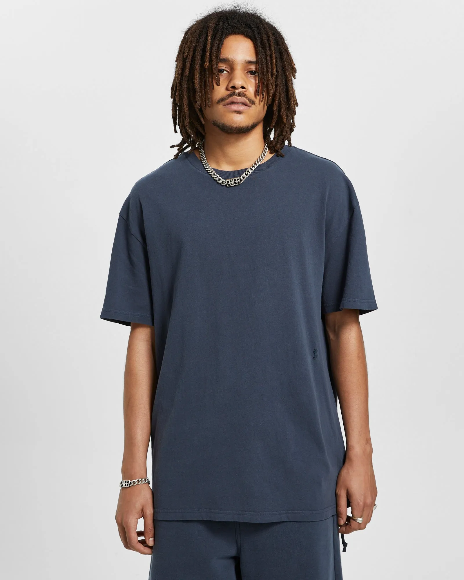 4 X 4 BIGGIE SS TEE NAVY sold by Ksubi product image thumbnail 3