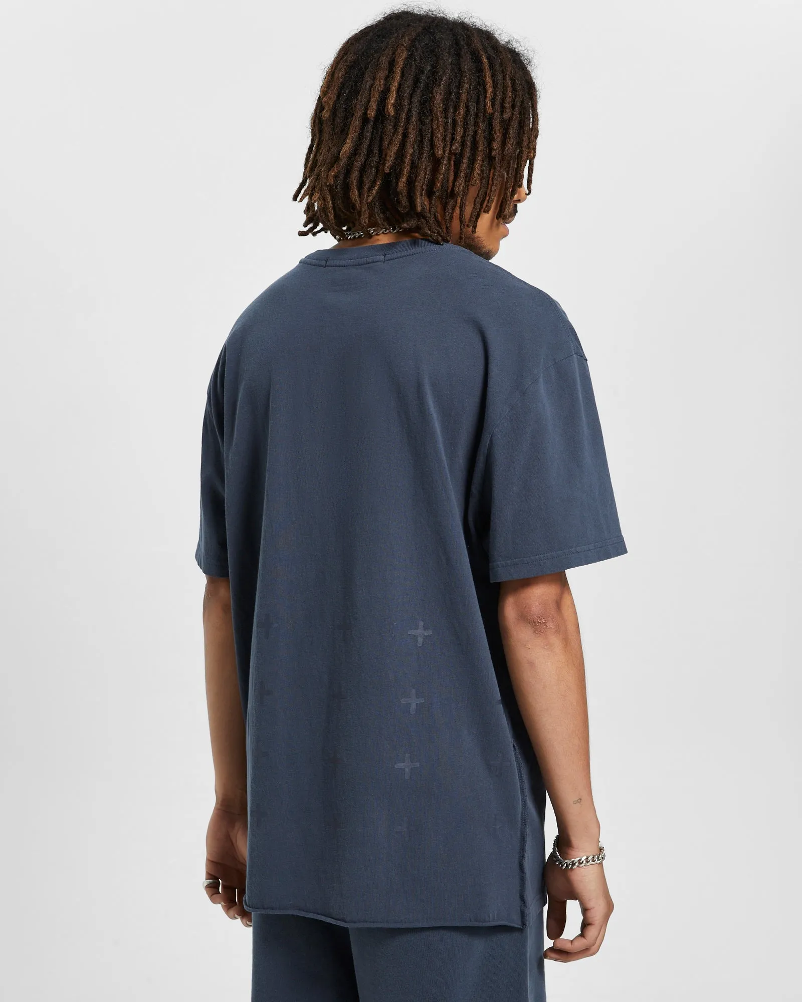 4 X 4 BIGGIE SS TEE NAVY sold by Ksubi