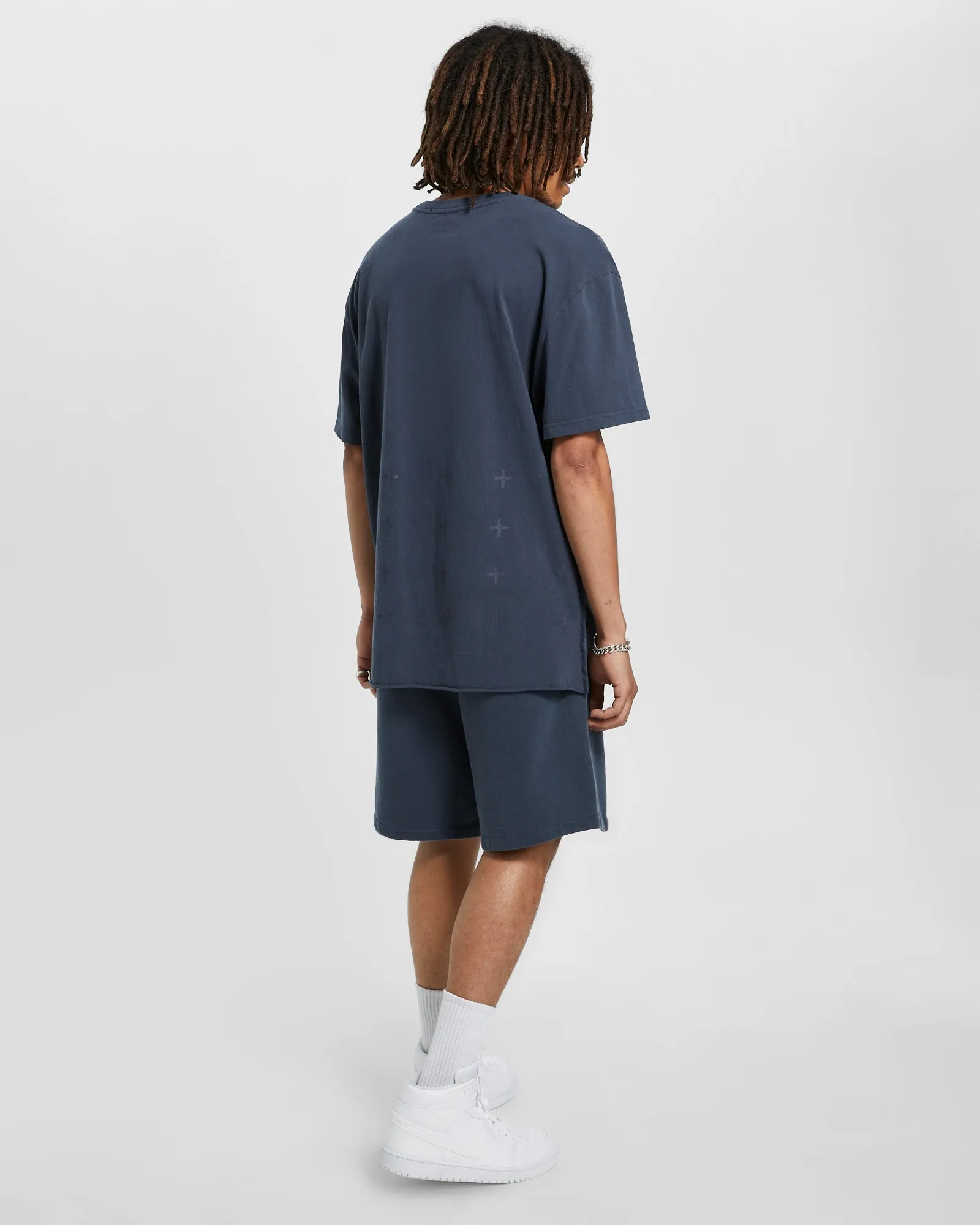 4 X 4 BIGGIE SS TEE NAVY sold by Ksubi product image thumbnail 4