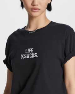 LIFE KLASSIC TEE JET BLACK sold by Ksubi