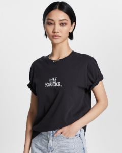 LIFE KLASSIC TEE JET BLACK sold by Ksubi