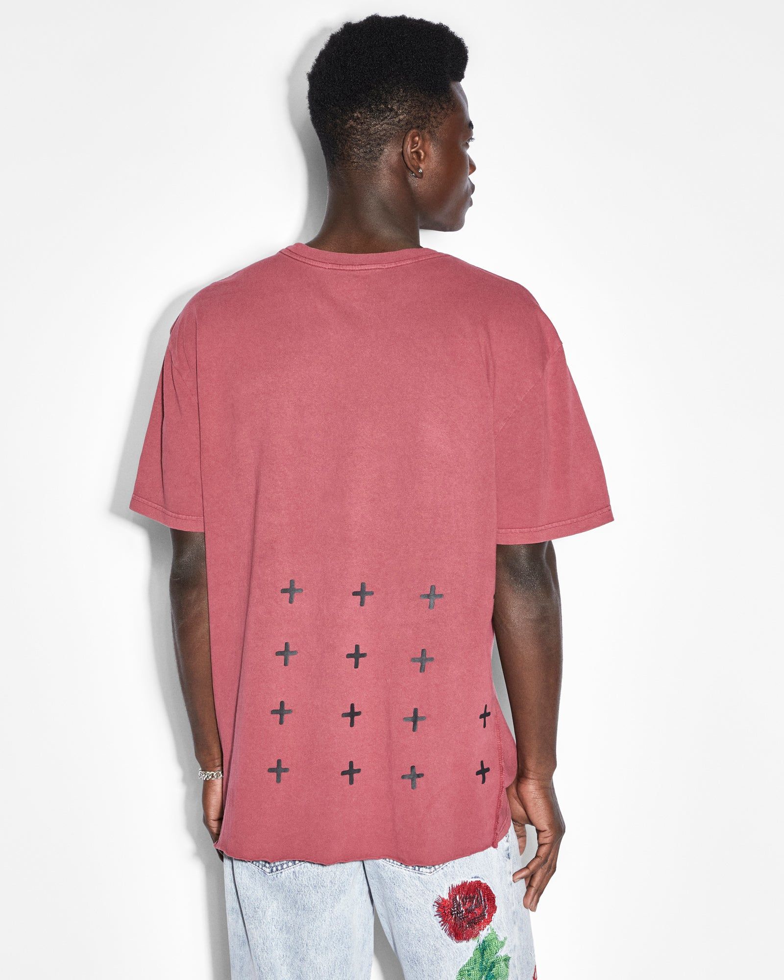 4X4 BIGGIE SS TEE OXBLOOD sold by Ksubi