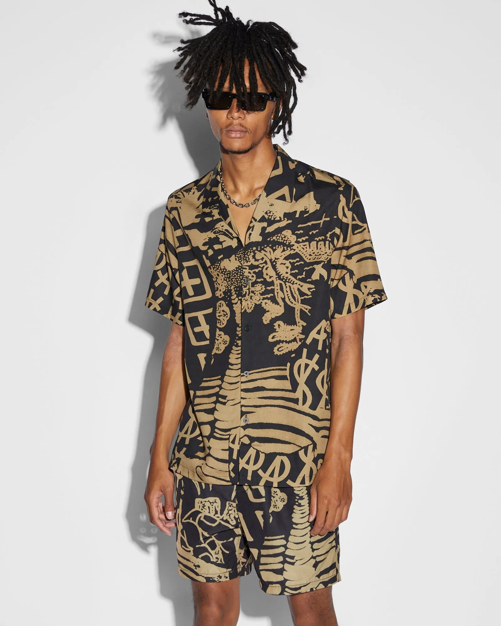 IKONIK RESORT SS SHIRT FADE sold by Ksubi