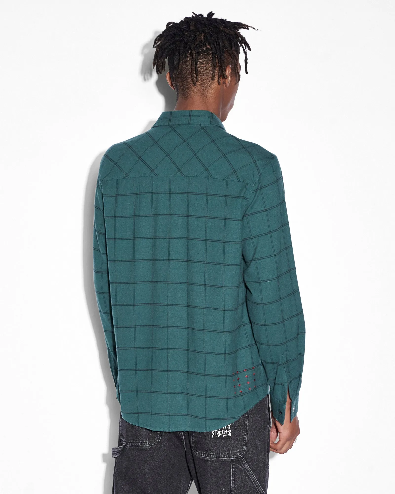 PARADOX LS SHIRT KHAKI FADE sold by Ksubi product image thumbnail 3