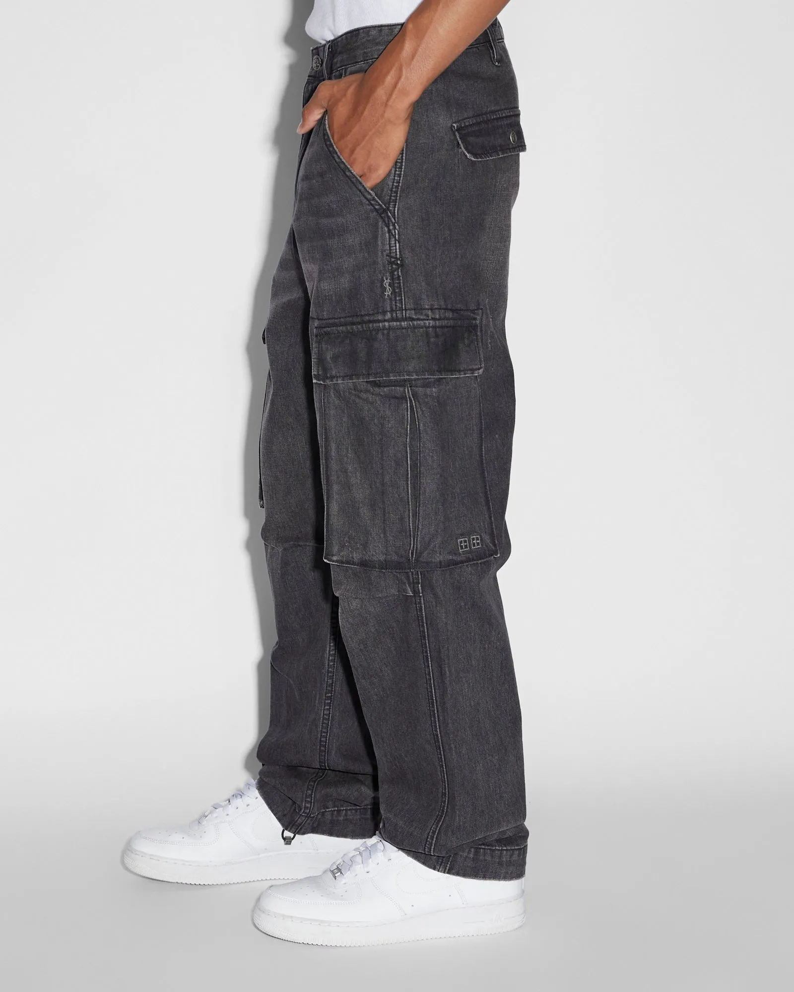 RIOT CARGO PANT FADED BLACK sold by Ksubi product image thumbnail 2