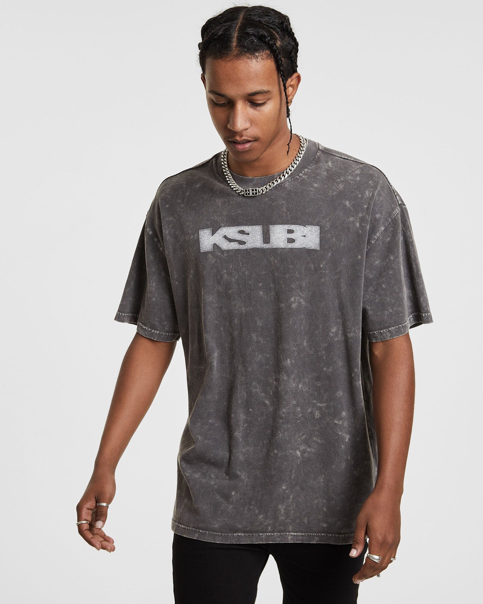 SIGN OF THE TIMES SS BIGGIE TEE IRON sold by Ksubi product image thumbnail 4