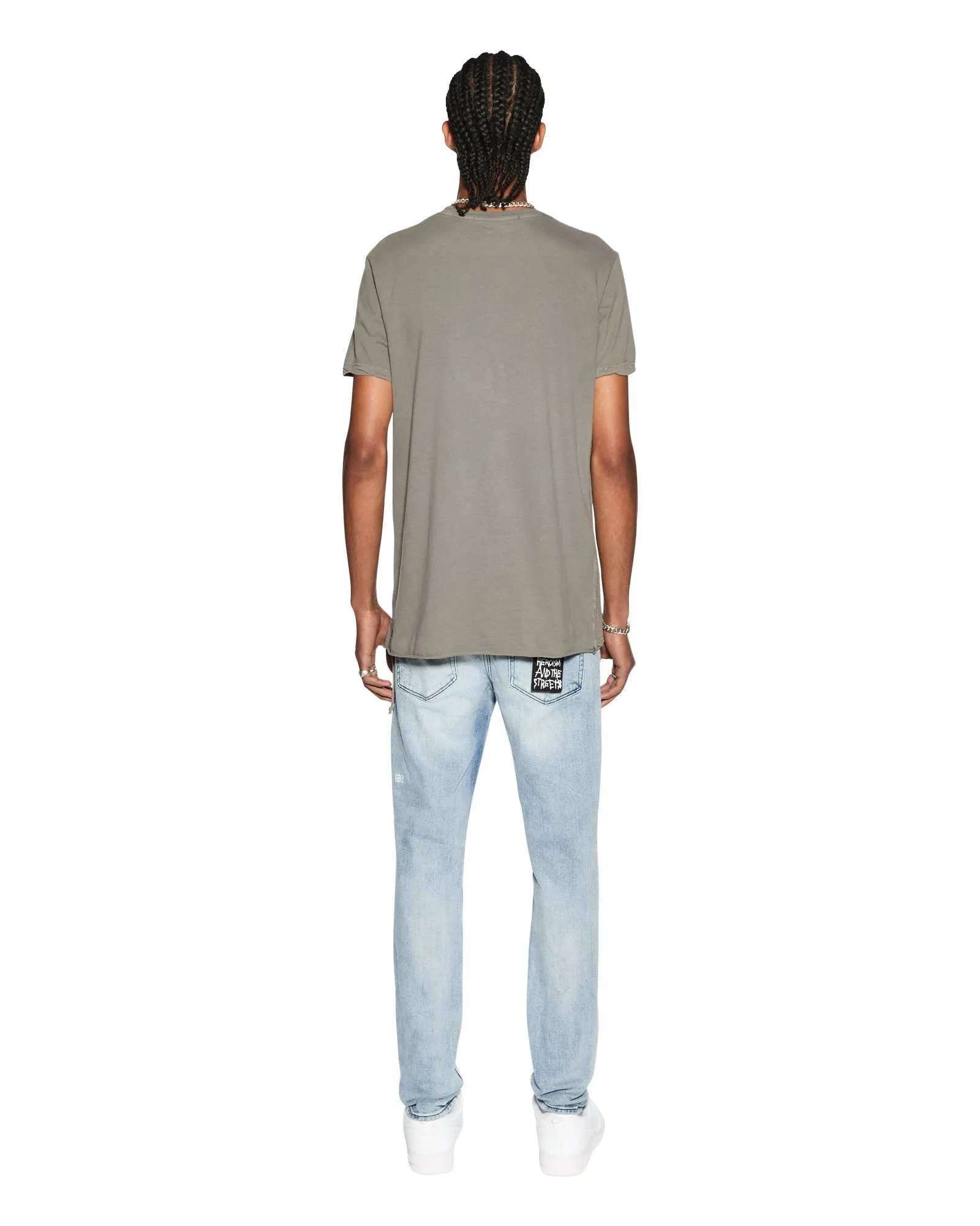 SEEING LINES SS TEE VINTAGE GREY sold by Ksubi product image thumbnail 4