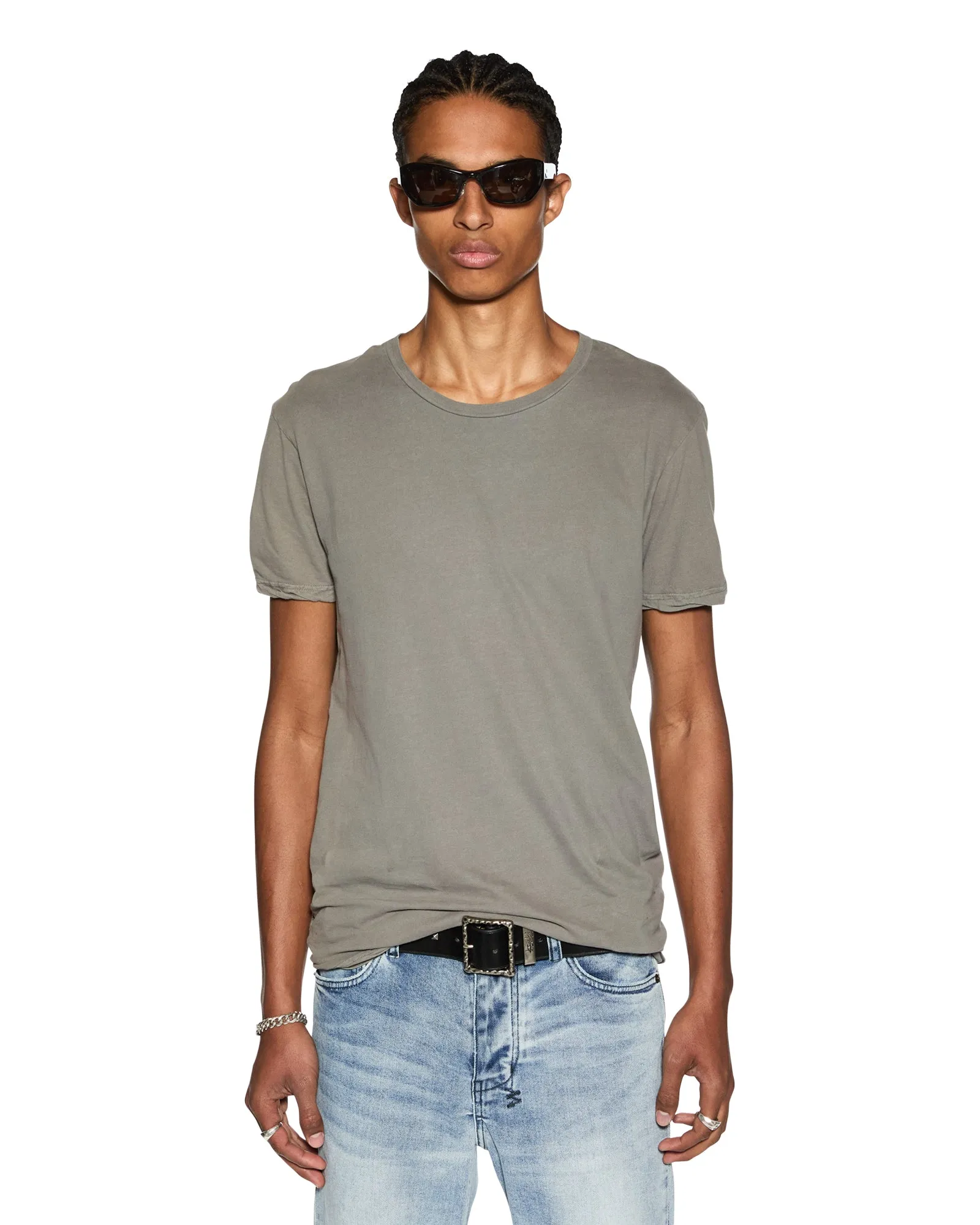 SEEING LINES SS TEE VINTAGE GREY sold by Ksubi product image thumbnail 5
