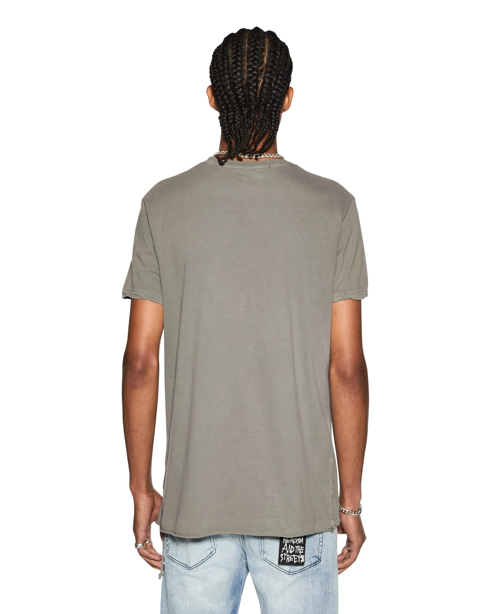 SEEING LINES SS TEE VINTAGE GREY sold by Ksubi product image thumbnail 3