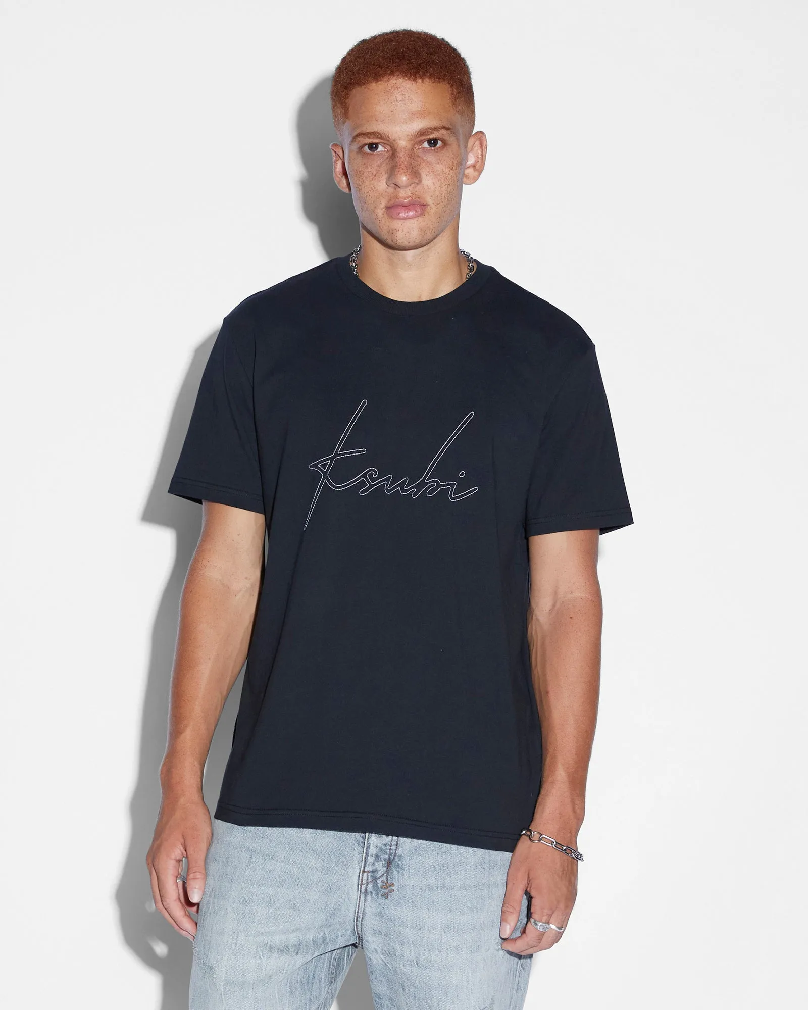 SKRIPTURE KASH SS TEE JET BLACK sold by Ksubi