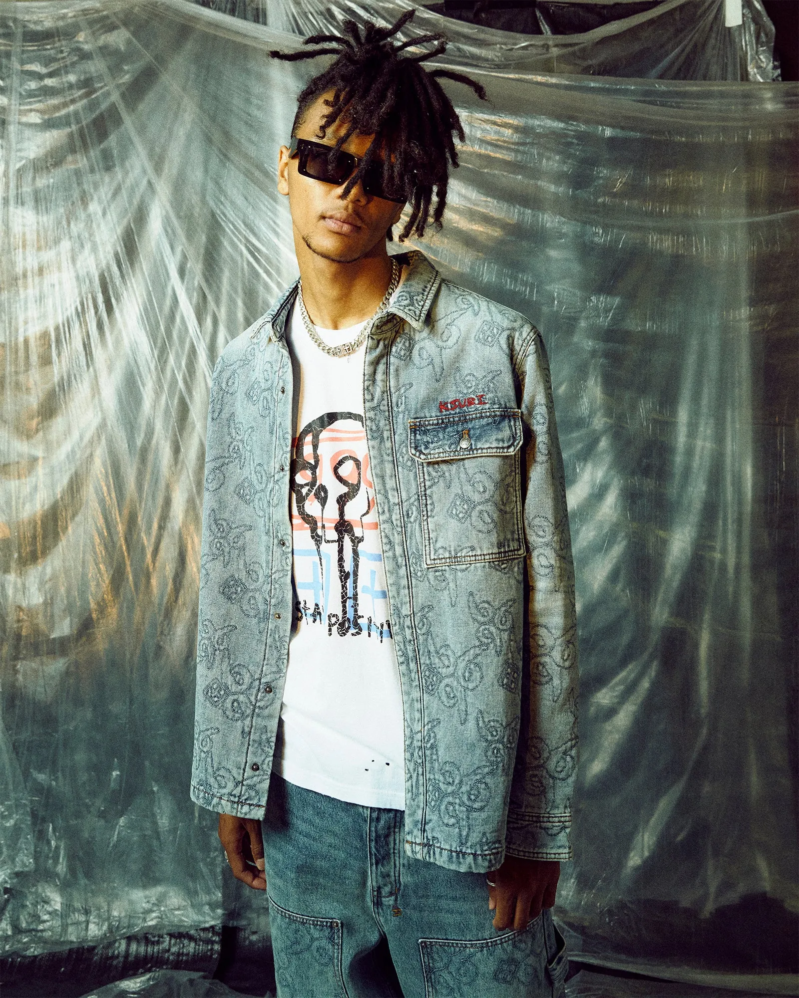 JUICE WRLD KASH SS TEE VINTAGE WHITE sold by Ksubi product image thumbnail 2