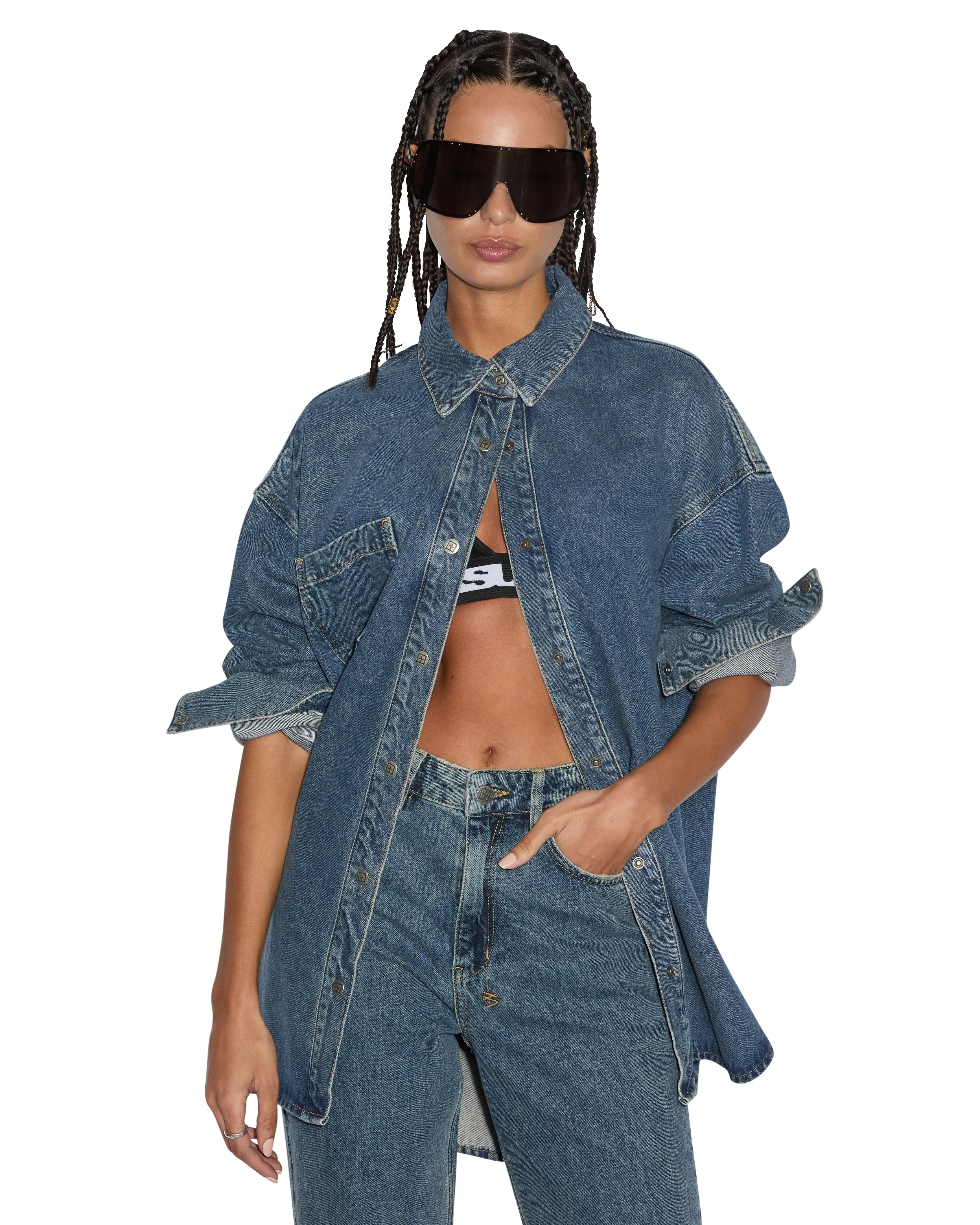 OVERSIZED LS SHIRT SUBWAY sold by Ksubi