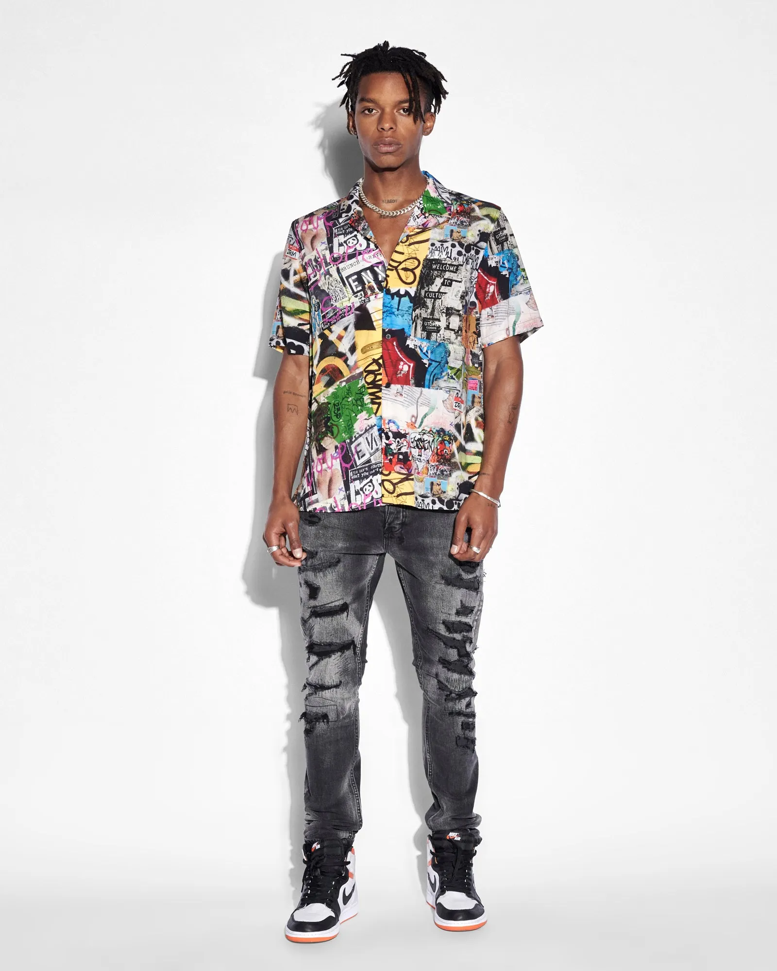 KULTURE RESORT SS SHIRT MULTI sold by Ksubi product image thumbnail 3